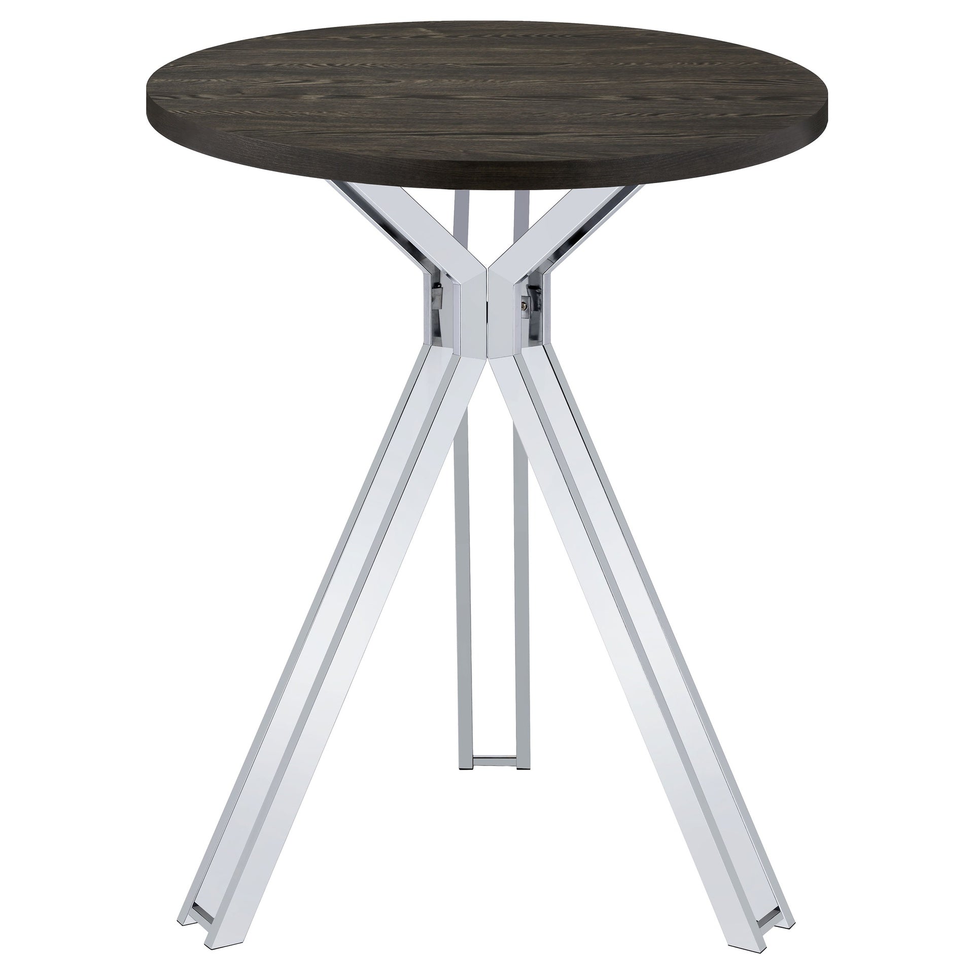 Edgerton Dark Oak Round 35-inch Pub Height Bistro Bar Table