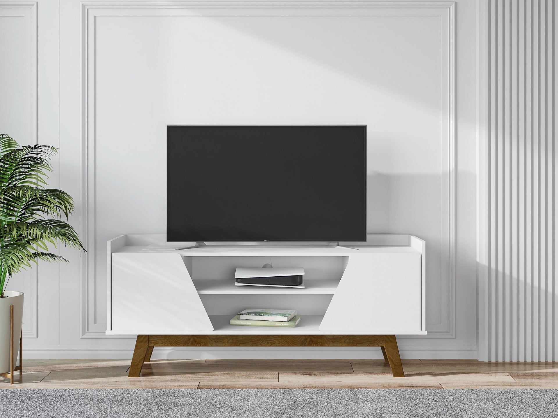 TV Stand in White