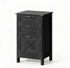 File Cabinet with 3 Drawers,Rustic Farmhouse Office Storage Cabinet,For Home and Office