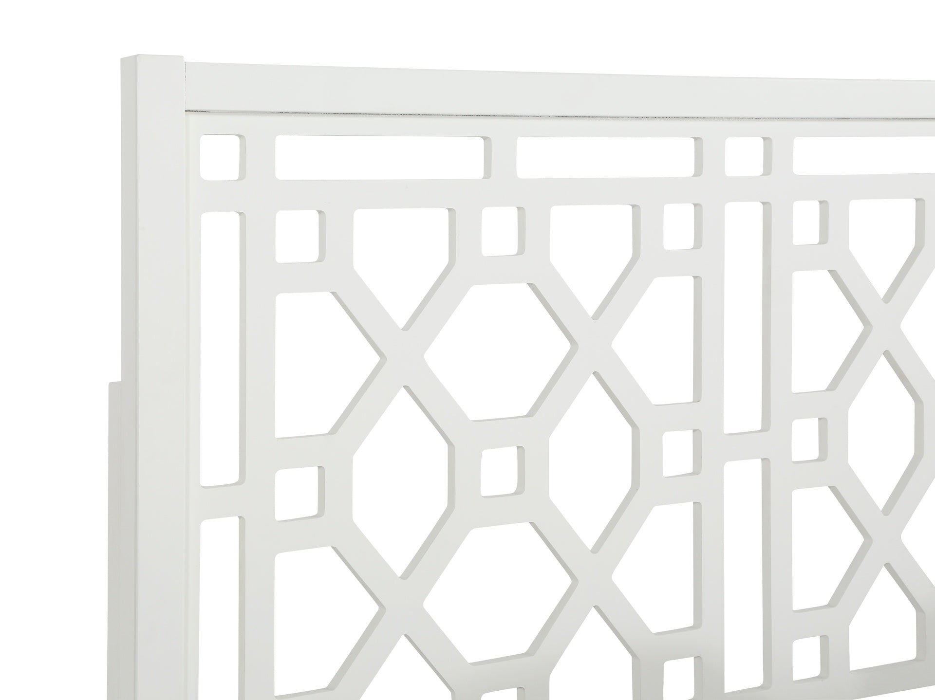 Tabor Chippendale White Headboard - King