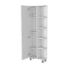 Los Angeles Linen  Cabinet, Mirror, Five Shelves