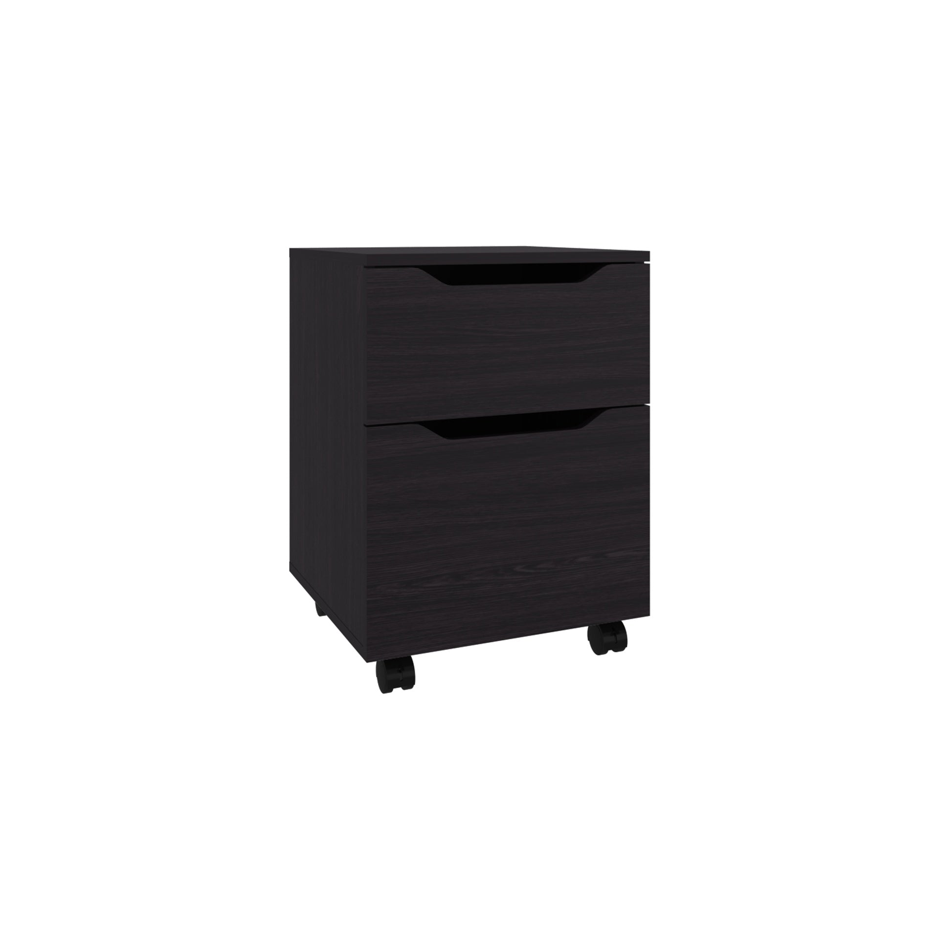 Nightstand, 1 Drawer, 4 Legs, Black