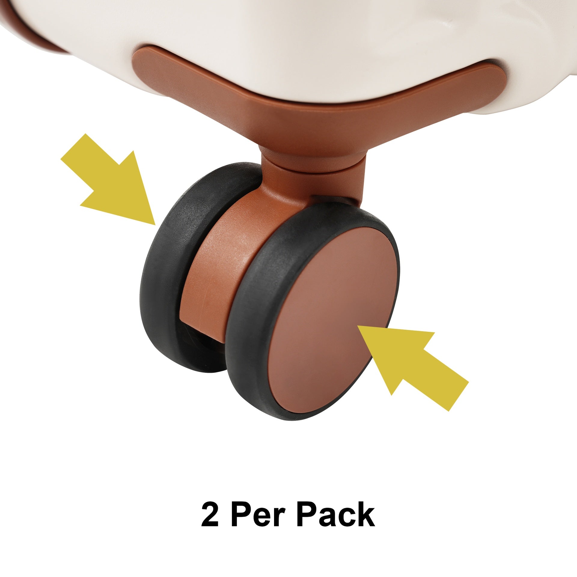 Brown Luggage wheel covers for specific model