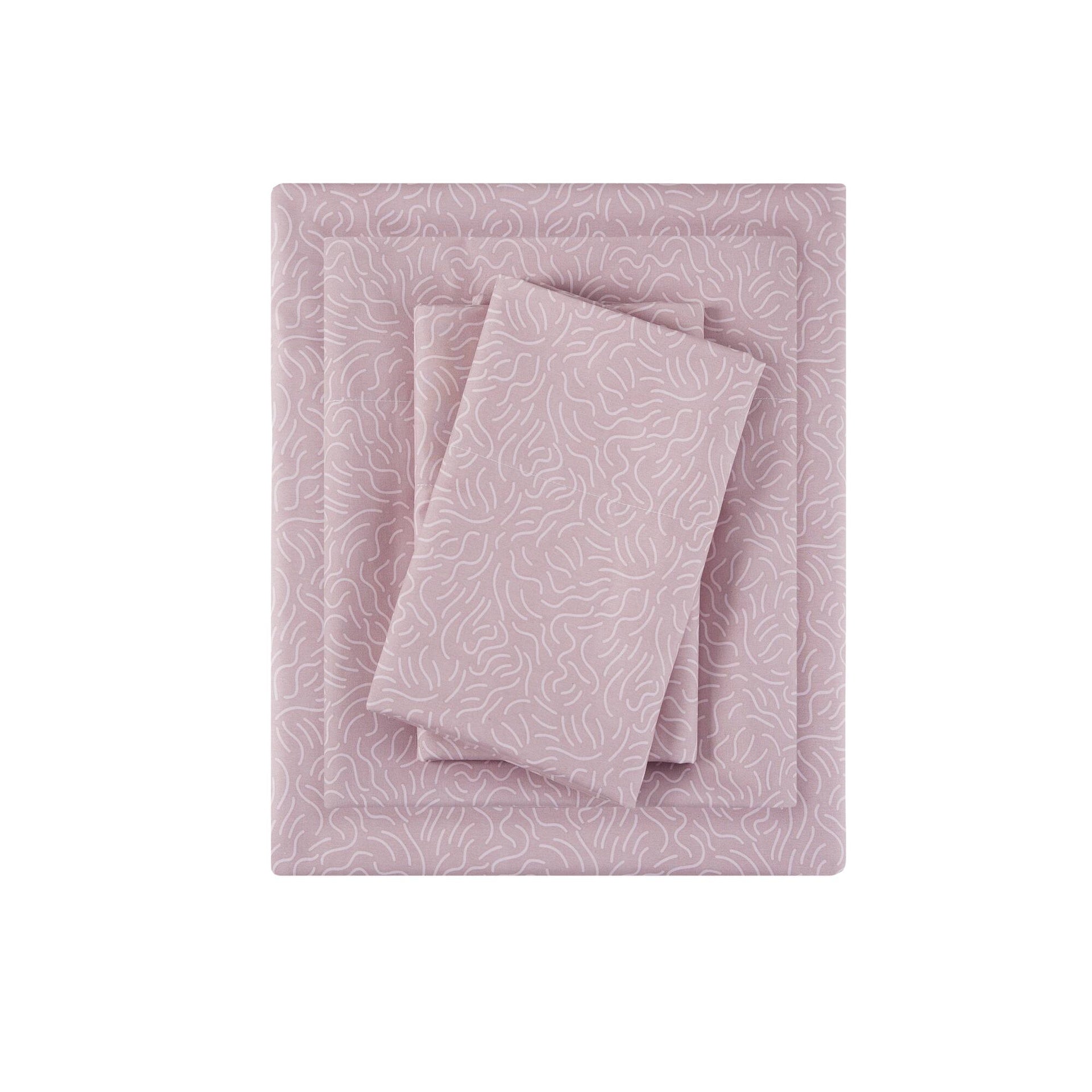 Printed Microfiber Sheet Set Full