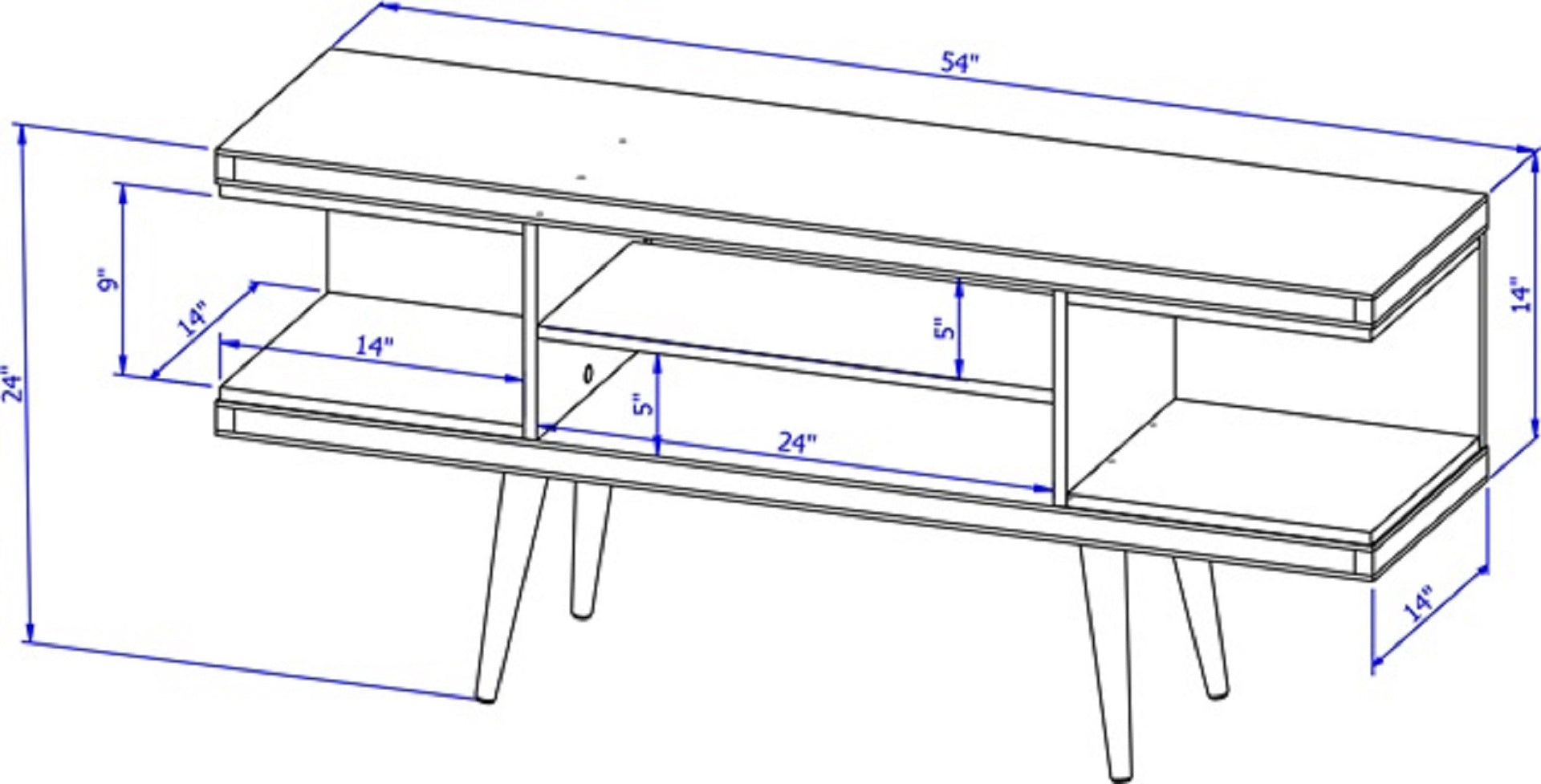 TV Stand in White
