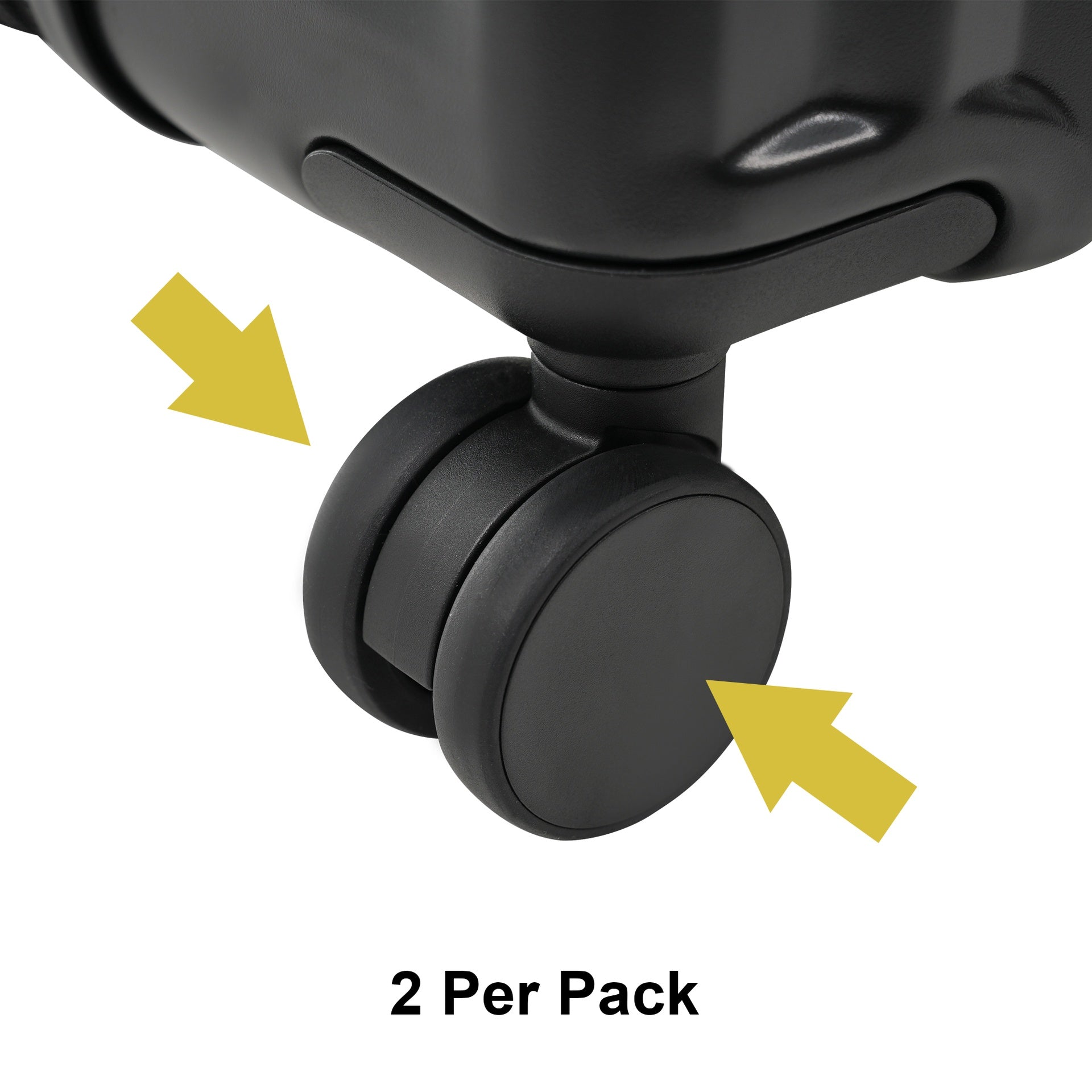 Black Luggage wheel covers for specific model