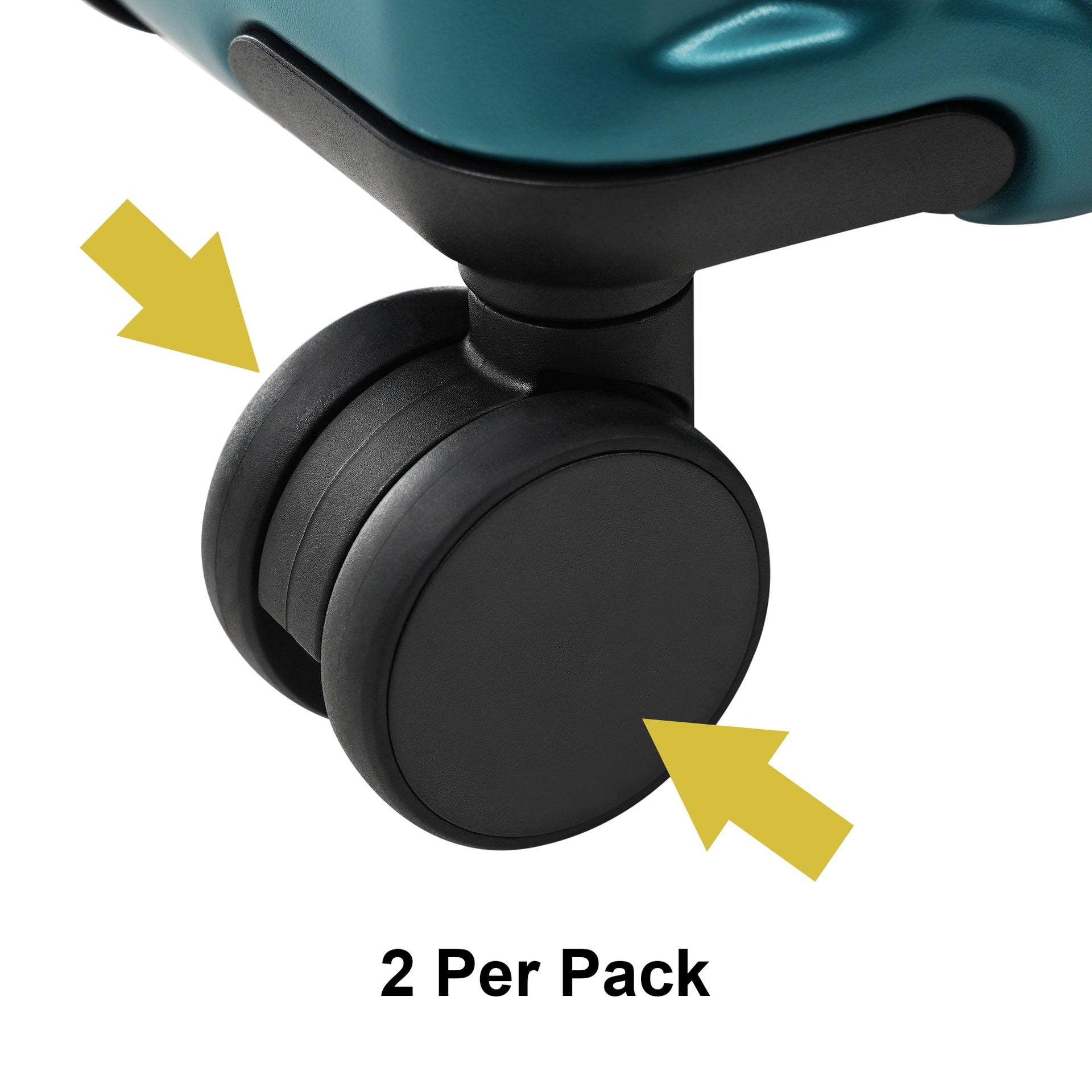 Black Luggage wheel covers for specific model