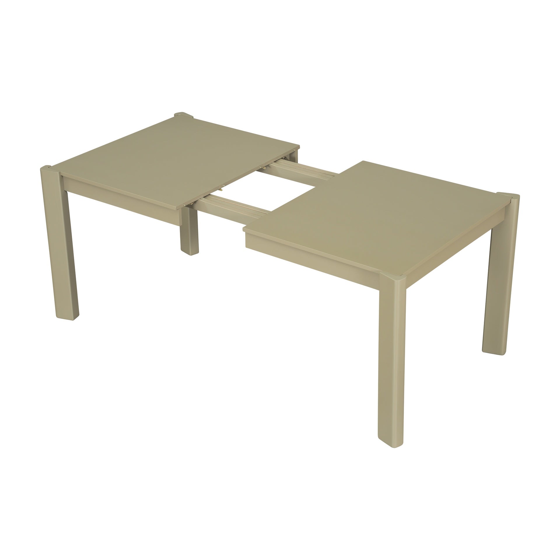 Expandable Farmhouse Modern Solid Wood Dining Table – Space-Saving Design in Walnut(59" to 73")