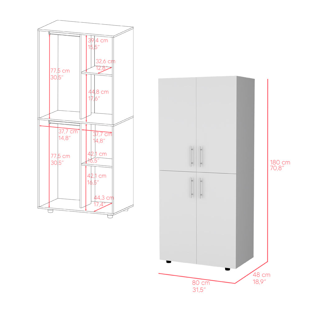 Armoire Moscow, Bedroom, White