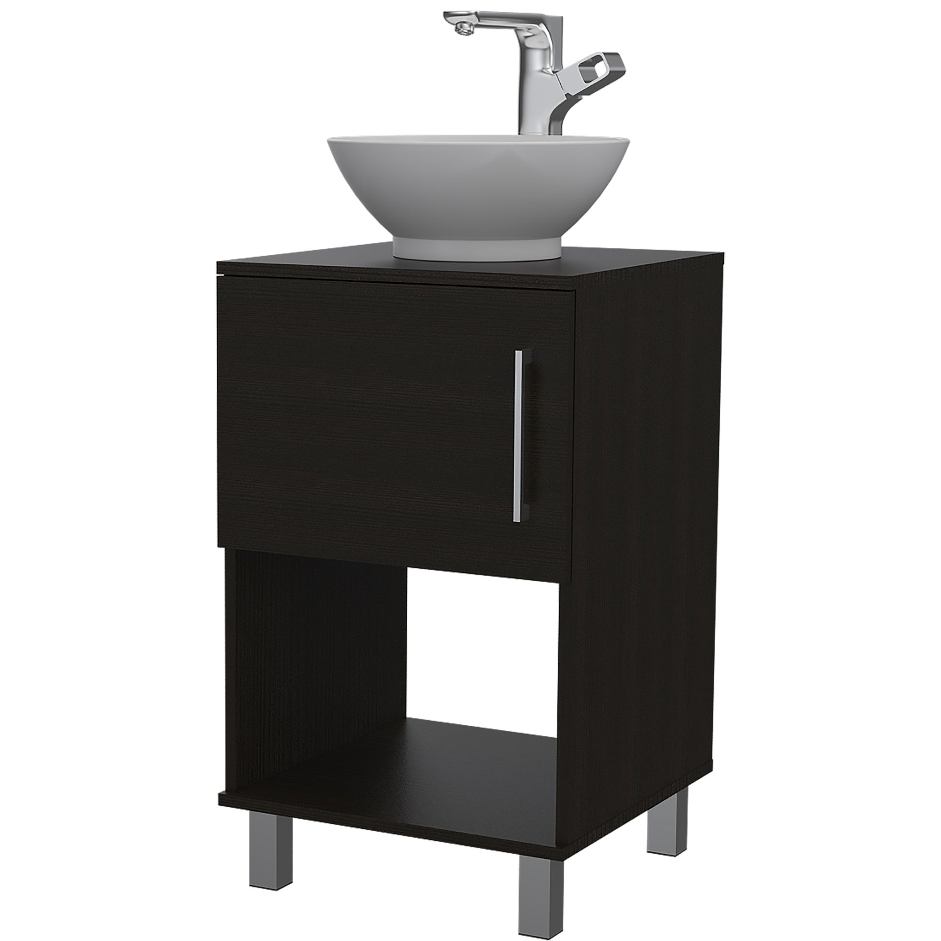 Single Bathroom Vanity Pigmag, Bathroom, Black