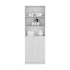 Bookcase Dual-Door Benzoni, Office, White