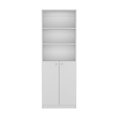 Bookcase Dual-Door Benzoni, Office, White