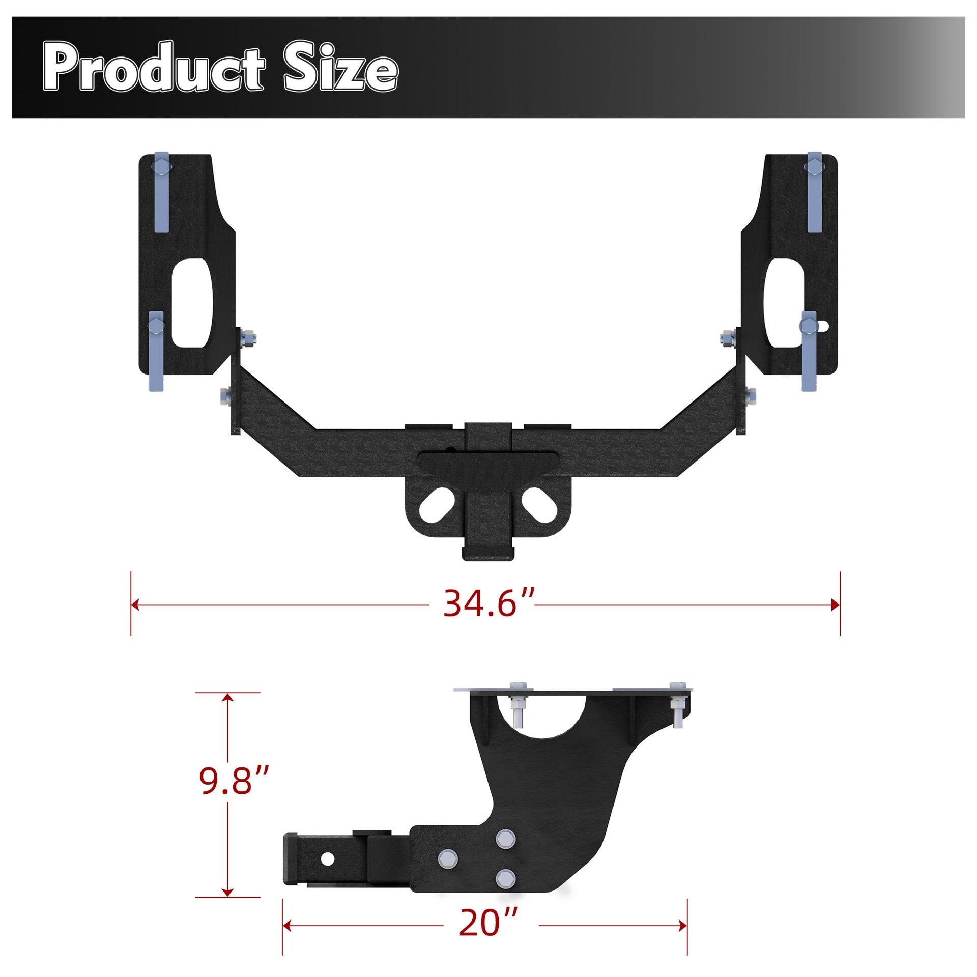 Class 3 Trailer Hitch Compatible with 2010-2019 / Subaru Outback Wagon (Except Sport)
