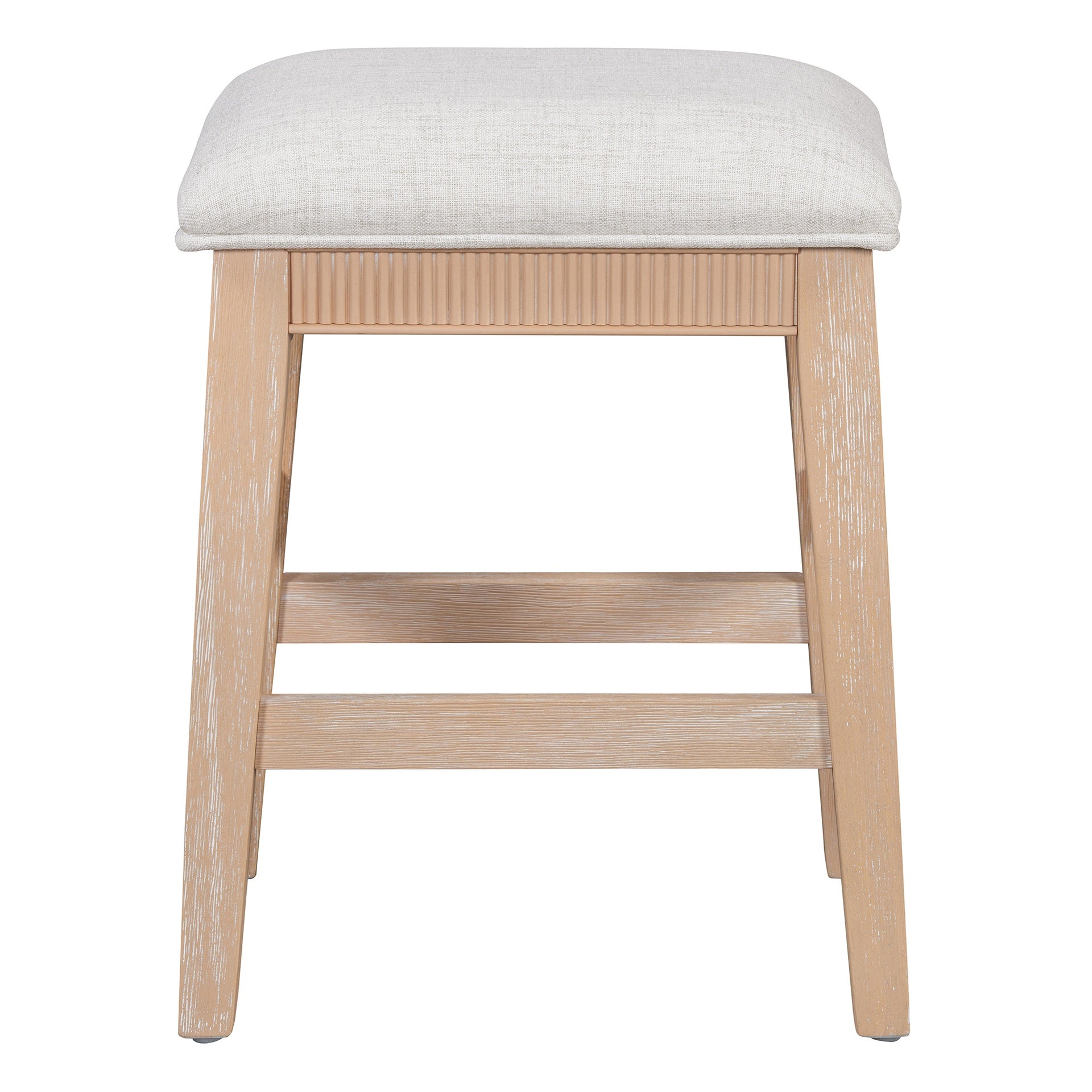 TREXM 4-Piece Dining Table Set for 3, Retro Kitchen Table and Chairs Set with 3 Storage Drawers, Ideal for Small Spaces (Natural)