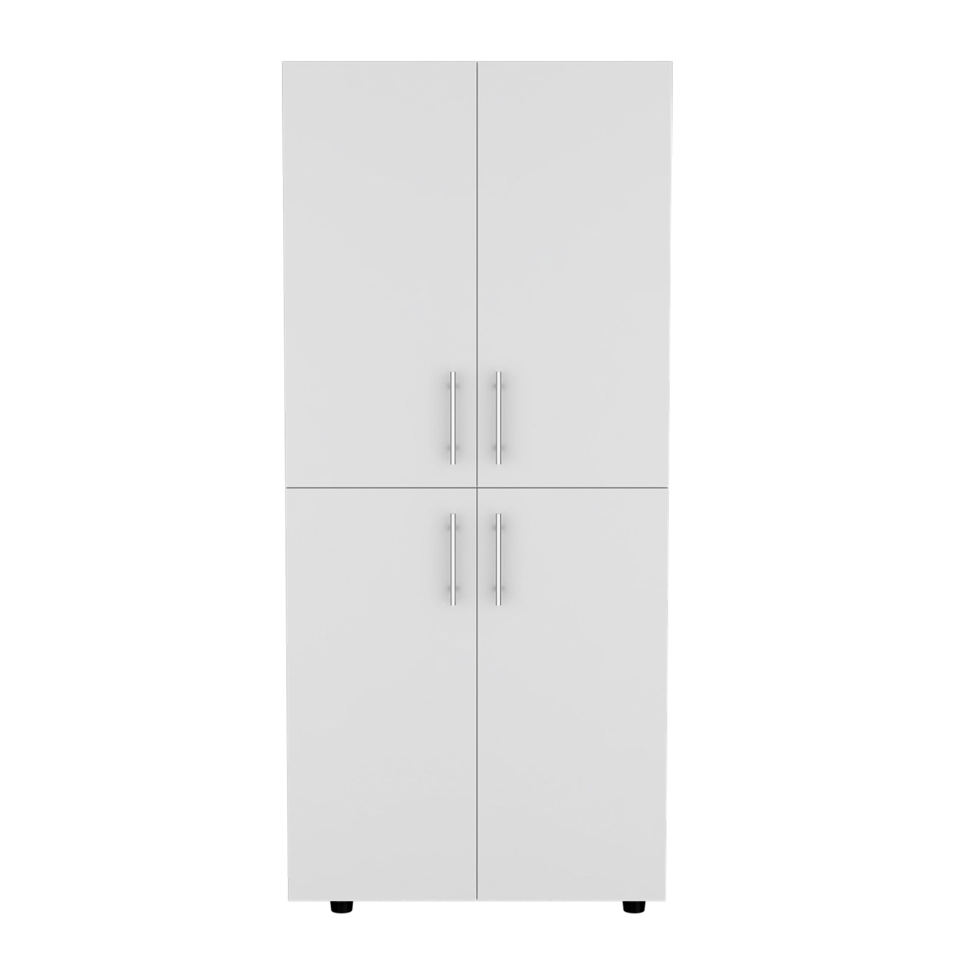 White 4-Door Armoire
