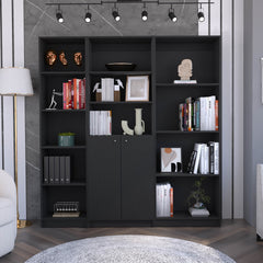 Wenge 3 Piece Living Room Set with 3 Bookcases