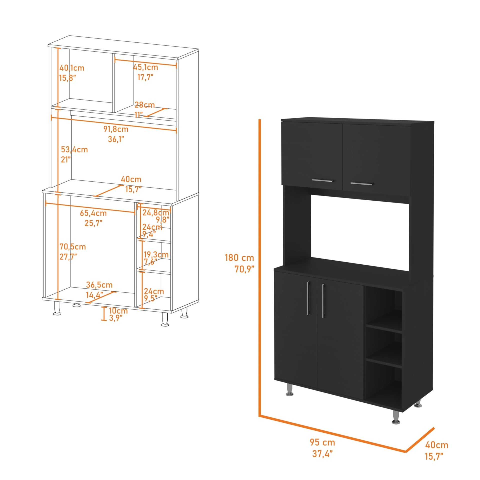 Wenge 5 Piece Garage Set
