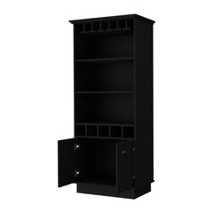 Wenge Glassware Rack Bar Cabinet