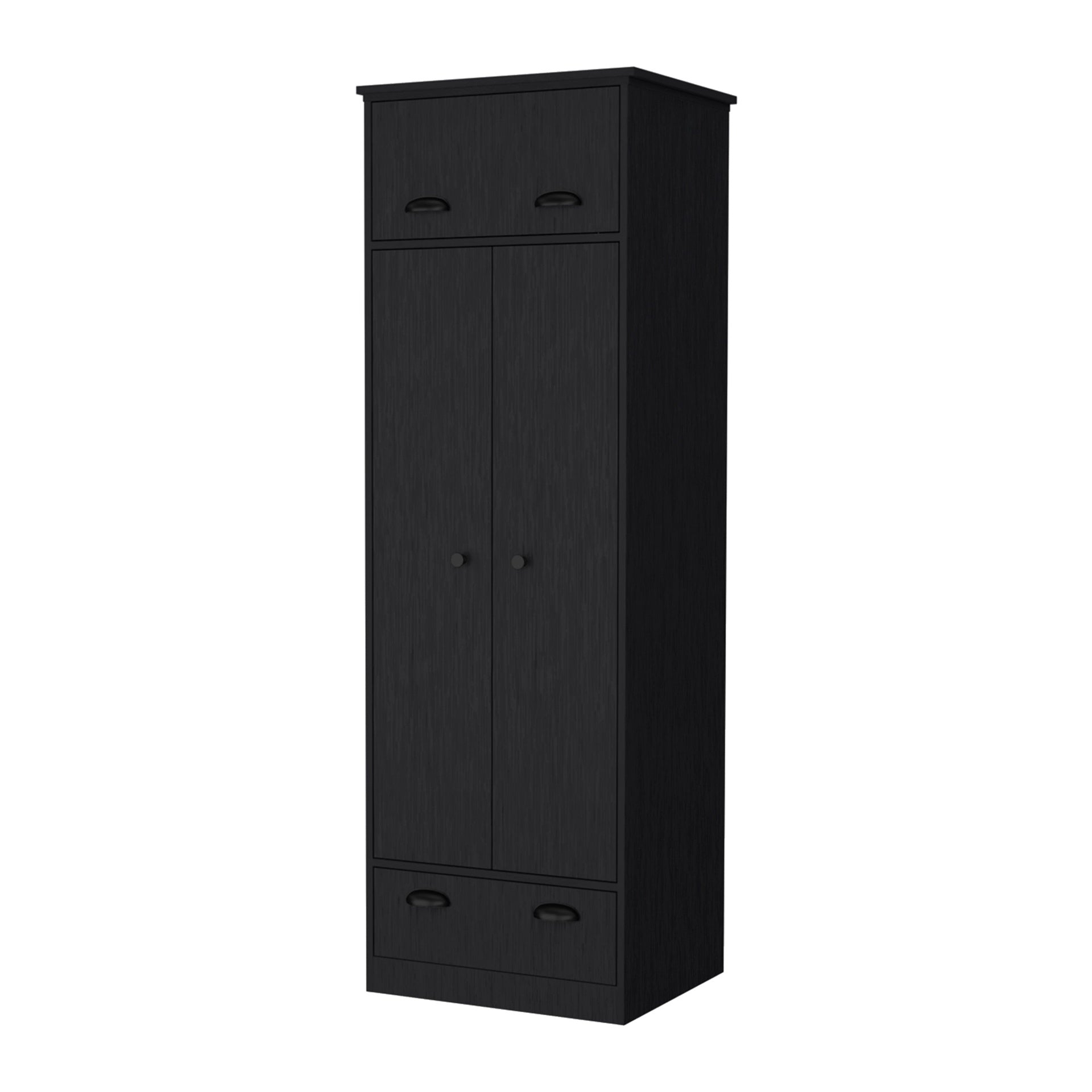Double Door and 1-Drawer Armoire Wenge