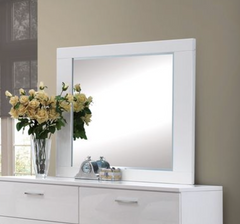 Lorimar White Finish Mirror