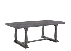 Bernard Weathered Gray Oak Finish Dining Table