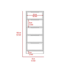 5-Drawer Rectangle Dresser Wenge and Light Oak