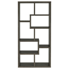 Weathered Grey 8-shelf Bookcase