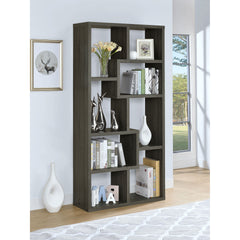 Weathered Grey 8-shelf Bookcase