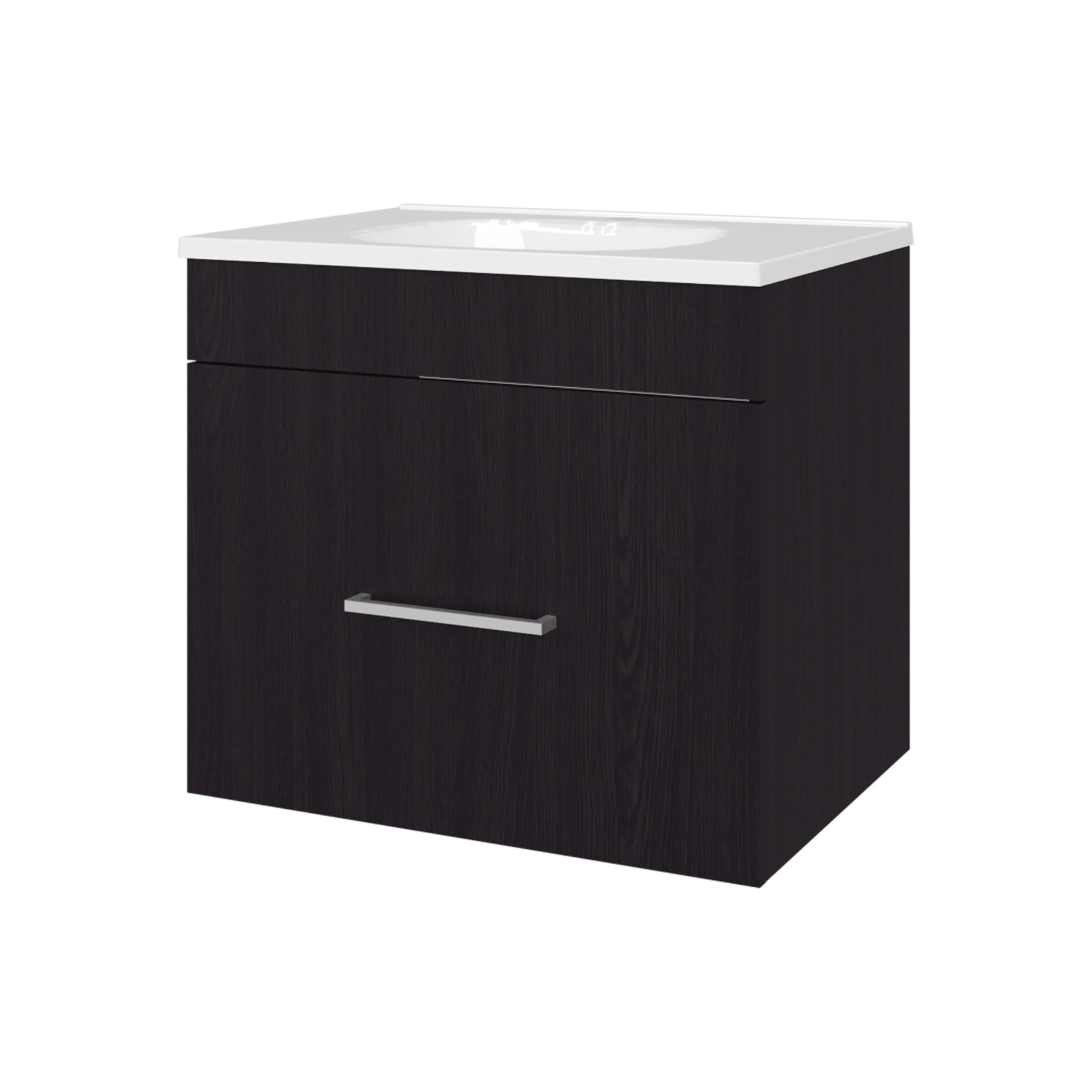 Wengue 1-Drawer Floating Bathroom Vanity Set with Sink