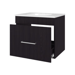 Wengue 1-Drawer Floating Bathroom Vanity Set with Sink
