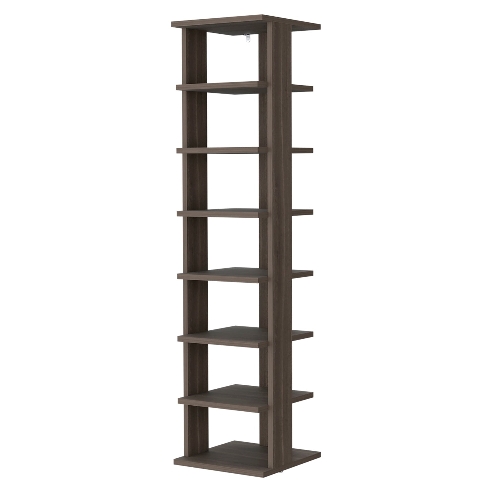 Grey Walnut 7-Tier Tall Vertical Shoe Rack