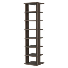 Grey Walnut 7-Tier Tall Vertical Shoe Rack
