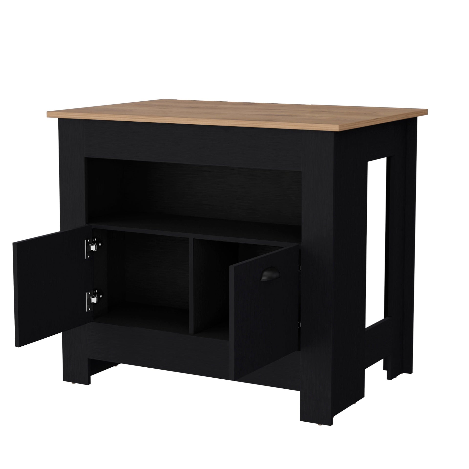 Wenge 2-Door Kitchen Island