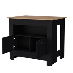 Wenge 2-Door Kitchen Island