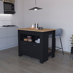 Wenge 2-Door Kitchen Island