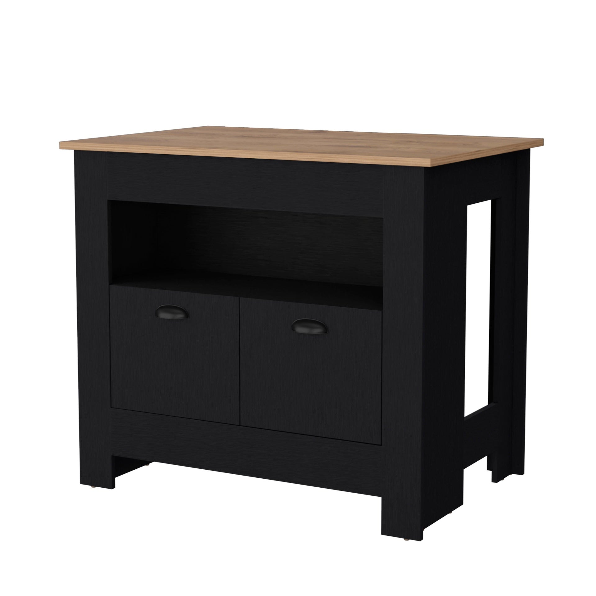 Wenge 2-Door Kitchen Island