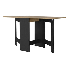 Wenge and Macadamia Folding Dining Table