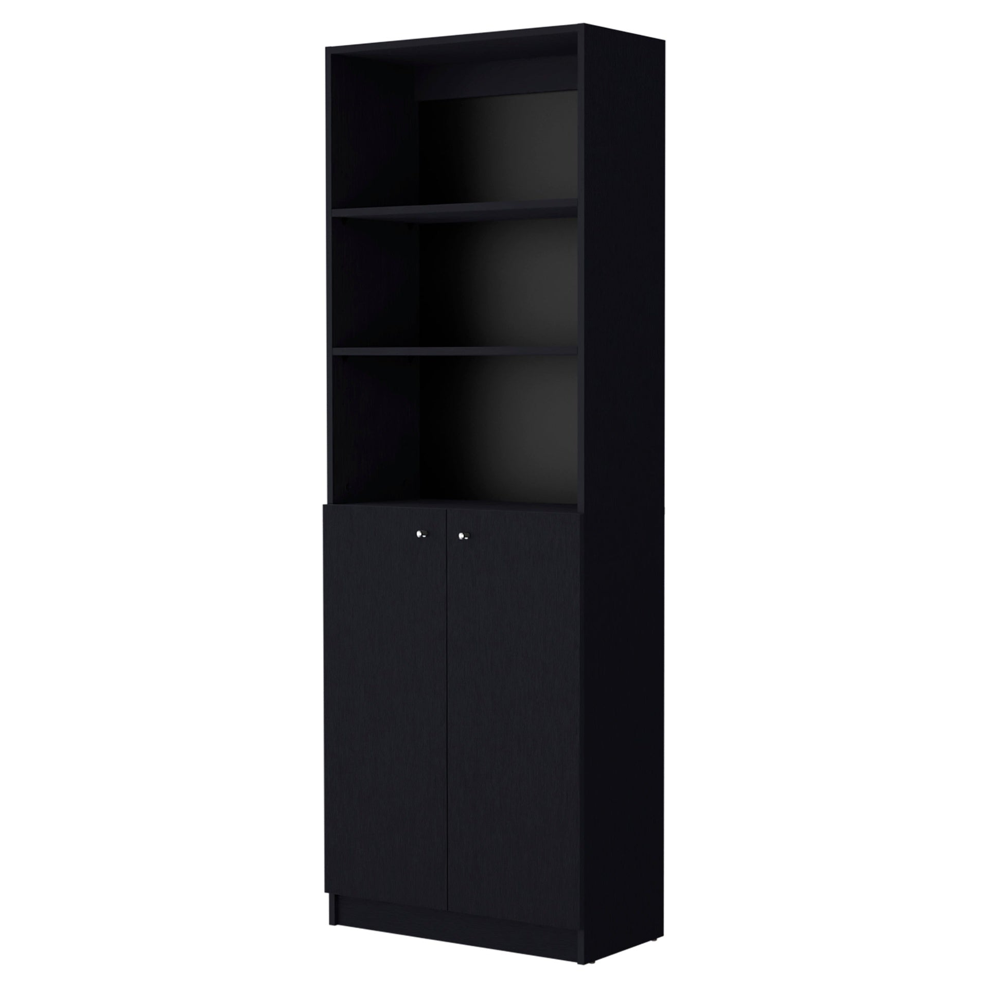 Wenge 2-Door Bookcase