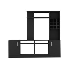 6-Bottle 2-Door Entertainment Center Wenge
