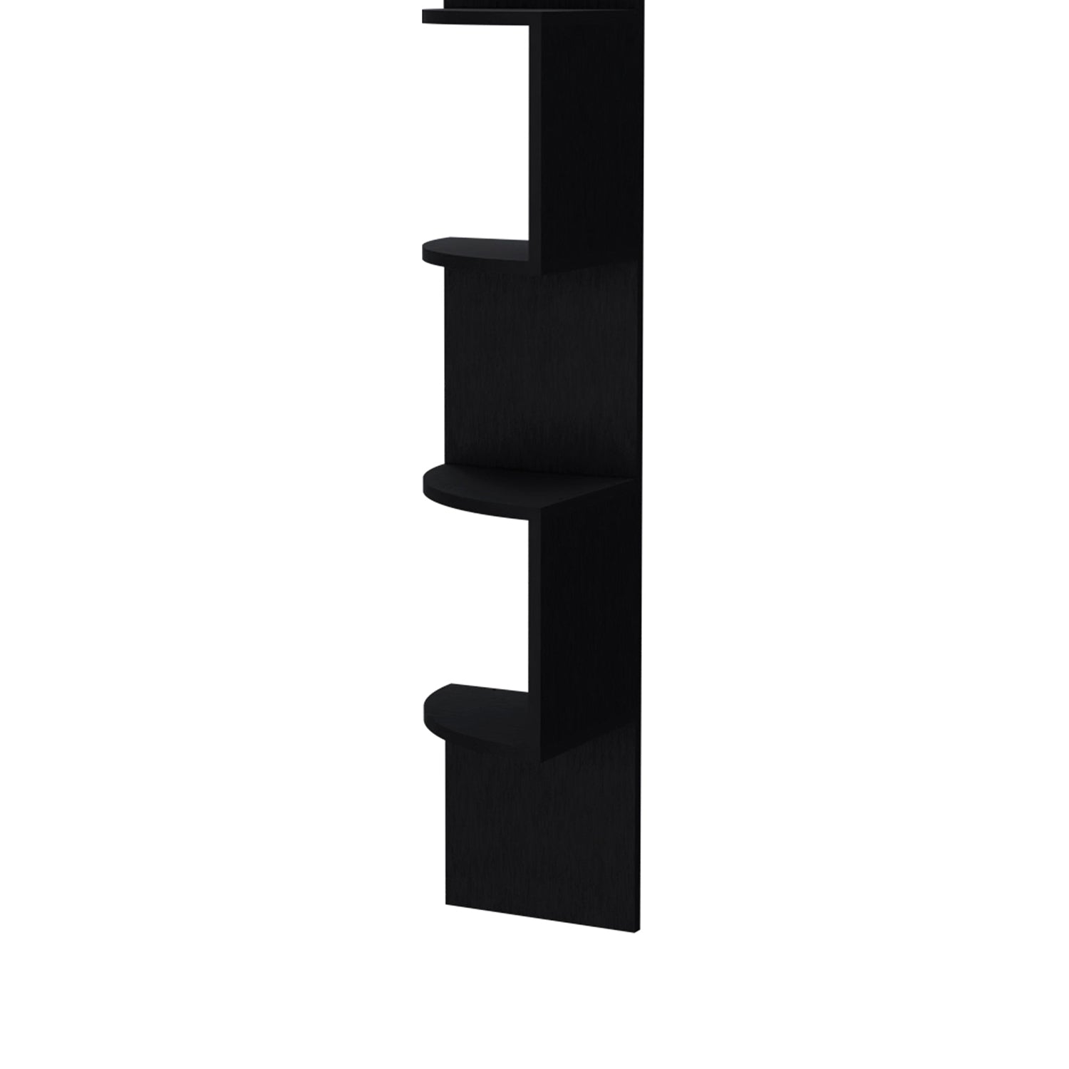 Wenge Full-Wall Floating Shelf