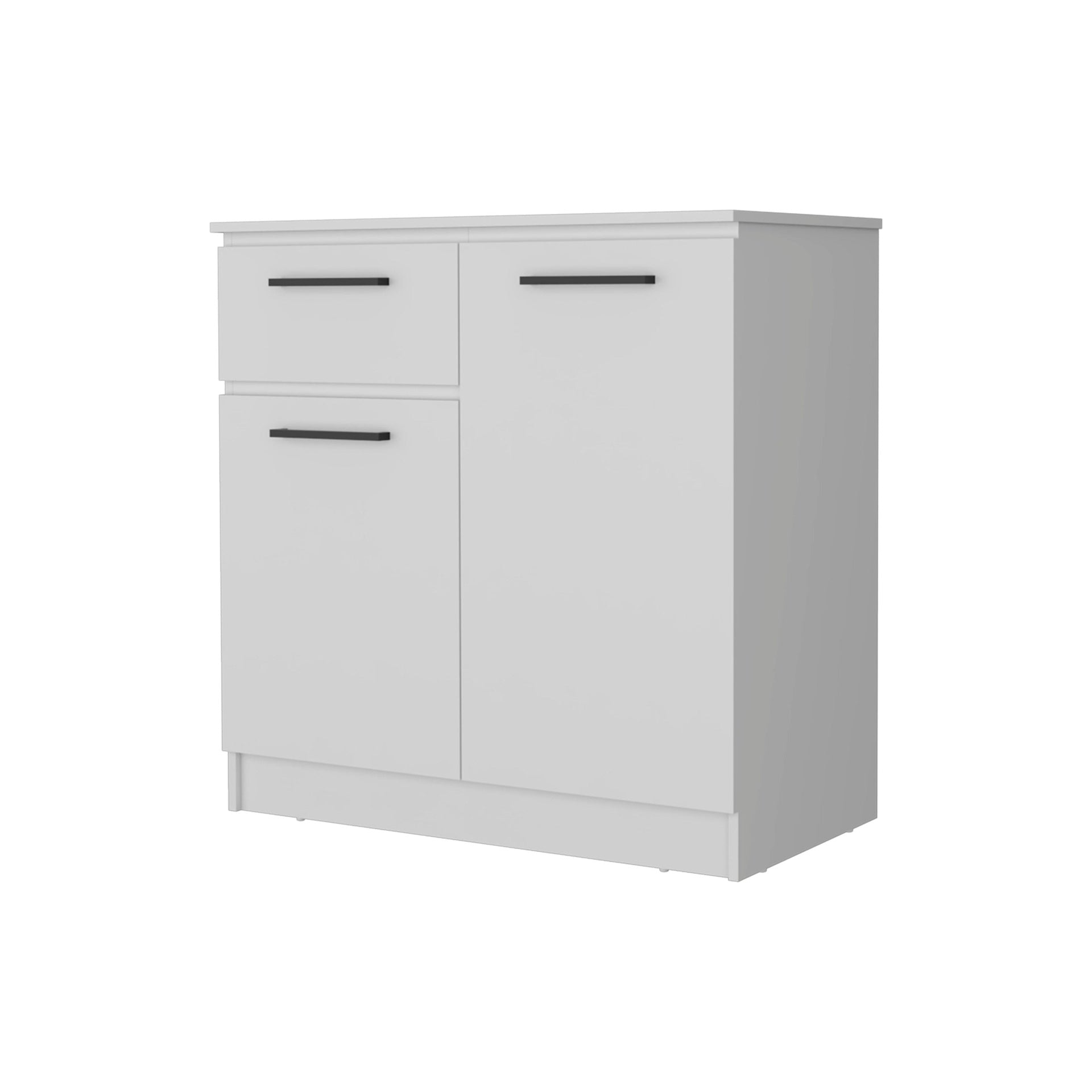Loonam 2-Door 1-Drawer Dresser White