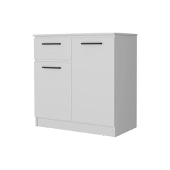 Loonam 2-Door 1-Drawer Dresser White