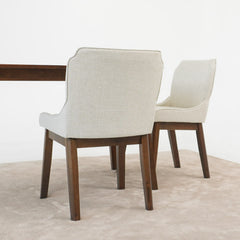 Ellis Dining Chair Set of 2 - Beige Linen