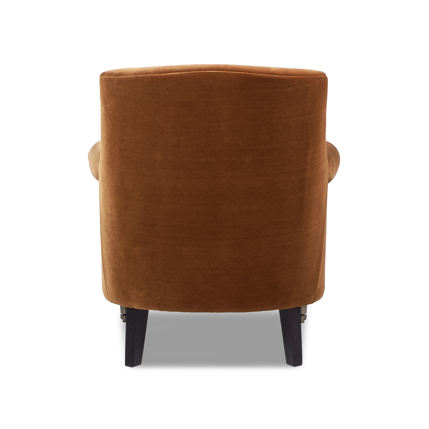 Eloise 30" Pleated Sock Arm Accent Armchair, Burnt Orange Performance Velvet