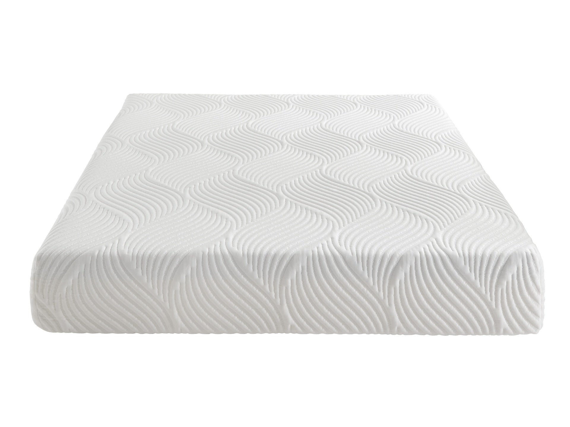 10-inch California King Size Bed Mattress Gel-Infused Memory Foam Mattress, Firm, White, Mattress in a Box