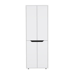 Multistorage Kitchen Pantry Hepler, Kitchen, White / Black