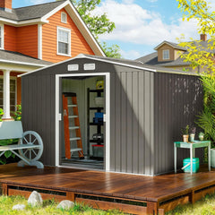 Spacious Garden Tool Metal Shed,Outdoor Storage Shed