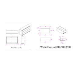 Soulmarie White Dresser