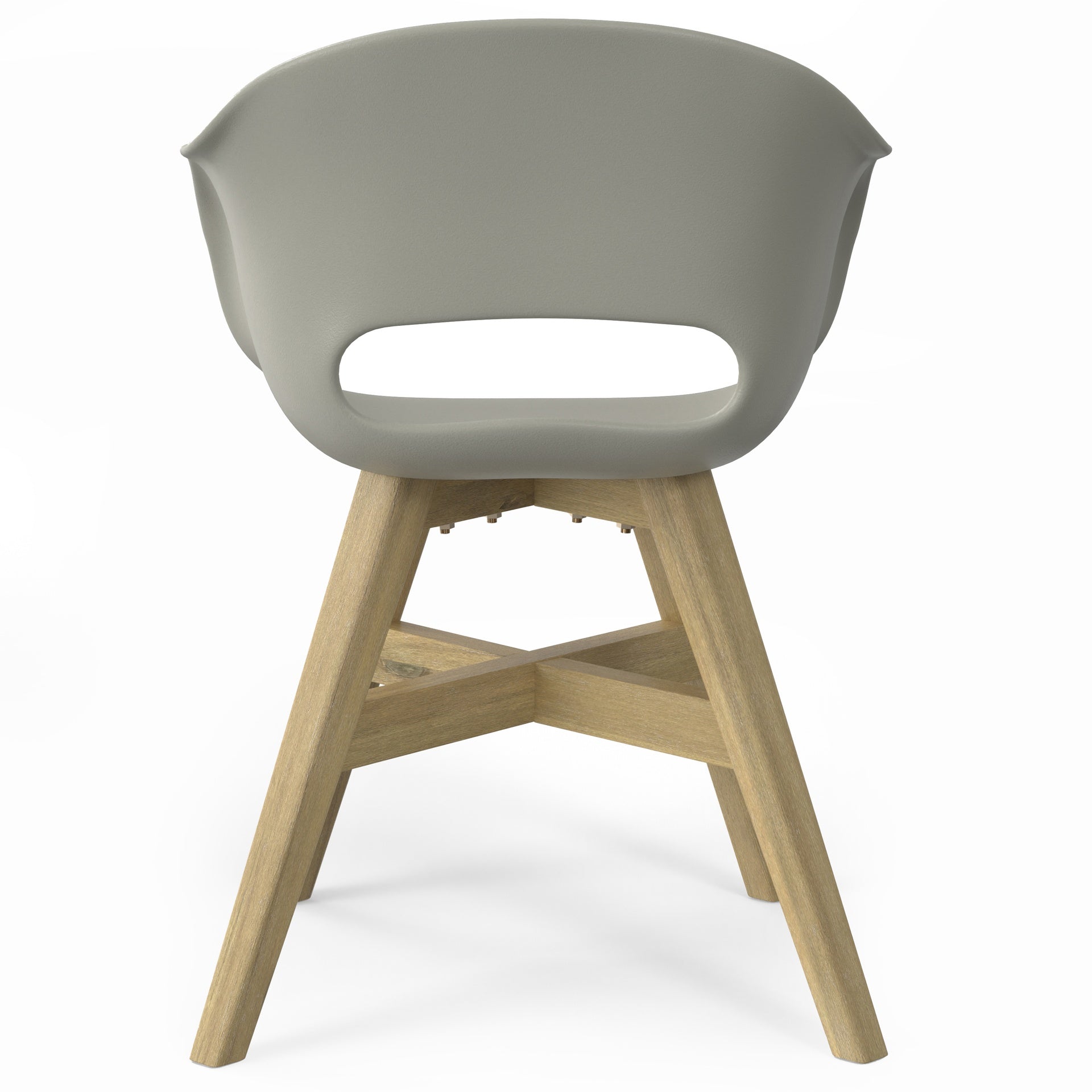 Kona - Outdoor Dining Chair in Plastic (Set of 2) - Taupe