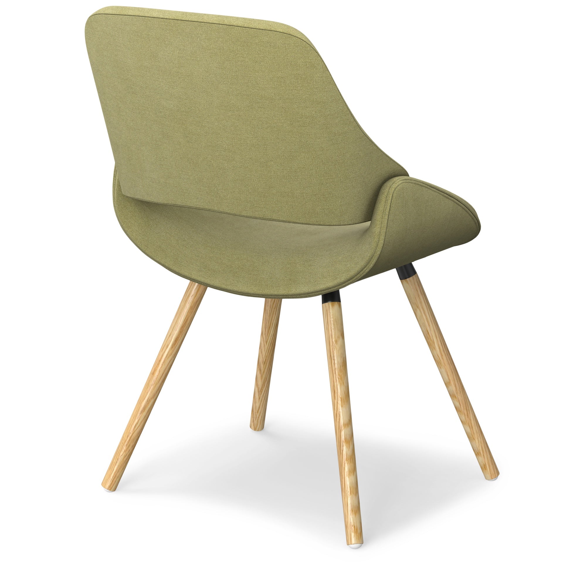 Malden - Bentwood Dining Chair - Acid Green / Light Brown